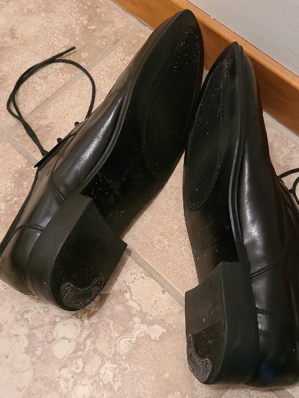 Kenneth Cole Men's Black Leather Lace-Up Dress Shoes